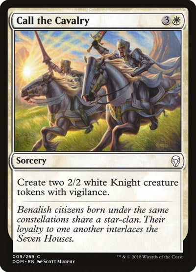 2018 Magic: The Gathering: Dominaria (DOM) - Call the Cavalry (#9, Common) (, Lightly Played)
