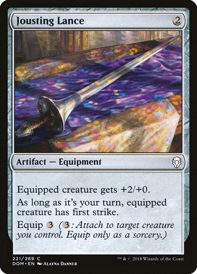 2018 Magic: The Gathering: Dominaria (DOM) - Jousting Lance (#221, Common) (, Lightly Played)