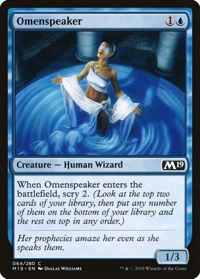 2018 Magic: The Gathering: Core Set 2019 (M19) - Omenspeaker (#64, Common) (, Near Mint)