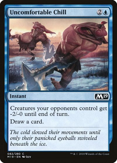 2018 Magic: The Gathering: Core Set 2019 (M19) - Uncomfortable Chill (#82, Common) (, Near Mint)