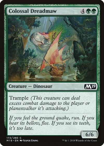 2018 Magic: The Gathering: Core Set 2019 (M19) - Colossal Dreadmaw (#172, Common)