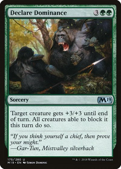2018 Magic: The Gathering: Core Set 2019 (M19) - Declare Dominance (#175, Uncommon) (, Near Mint)