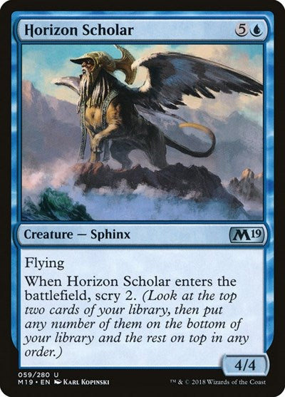 2018 Magic: The Gathering: Core Set 2019 (M19) - Horizon Scholar (#59, Uncommon) (, Near Mint)