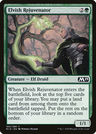 2018 Magic: The Gathering: Core Set 2019 (M19) - Elvish Rejuvenator (#180, Common) (, Near Mint)
