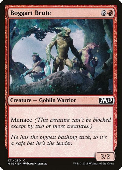 2018 Magic: The Gathering: Core Set 2019 (M19) - Boggart Brute (#131, Common) (, Lightly Played)