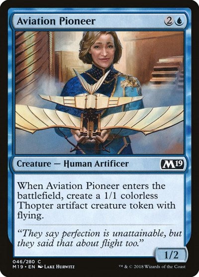 2018 Magic: The Gathering: Core Set 2019 (M19) - Aviation Pioneer (#46, Common) (, Near Mint)
