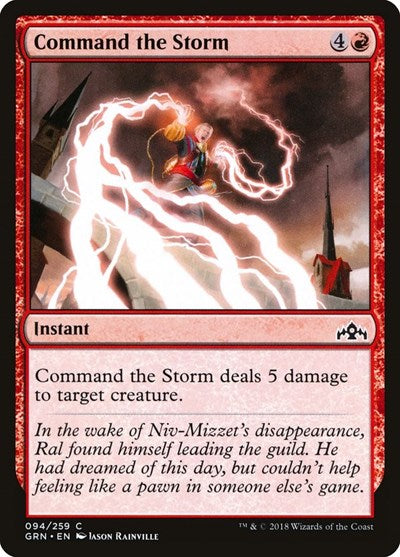 2018 Magic: The Gathering: Guilds of Ravnica (GRN) - Command the Storm (#94, Common) (, Lightly Played)