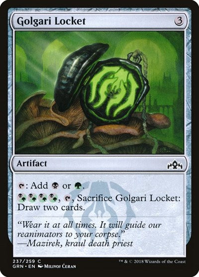 2018 Magic: The Gathering: Guilds of Ravnica (GRN) - Golgari Locket (#237, Common) (, Lightly Played)