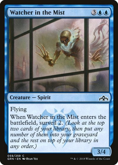 2018 Magic: The Gathering: Guilds of Ravnica (GRN) - Watcher in the Mist (#59, Common) (, Near Mint)