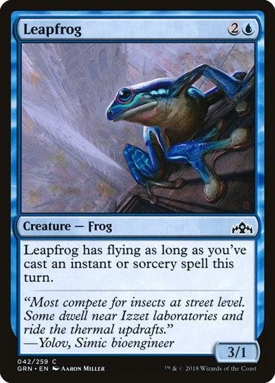 2018 Magic: The Gathering: Guilds of Ravnica (GRN) - Leapfrog (#42, Common) (, Near Mint)