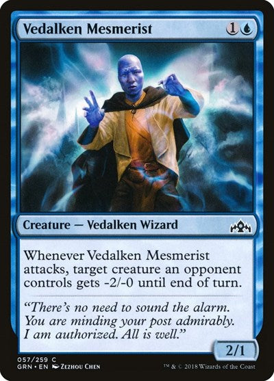 2018 Magic: The Gathering: Guilds of Ravnica (GRN) - Vedalken Mesmerist (#57, Common) (, Near Mint)