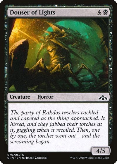 2018 Magic: The Gathering: Guilds of Ravnica (GRN) - Douser of Lights (#70, Common) (, Near Mint)