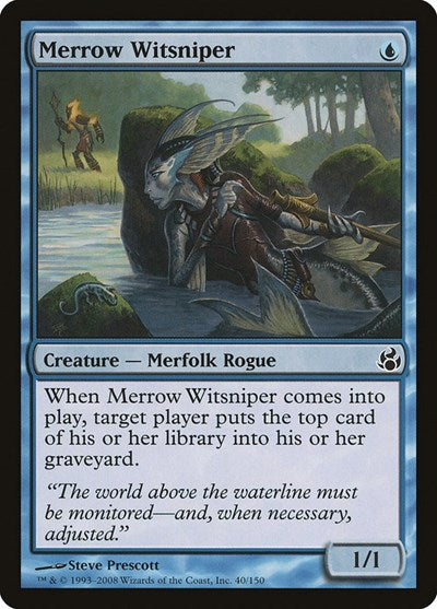 2008 Magic: The Gathering: Morningtide (MOR) - Merrow Witsniper (#40, Common) (, Near Mint)