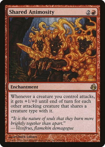 2008 Magic: The Gathering: Morningtide (MOR) - Shared Animosity (#104, Rare) (, Lightly Played)