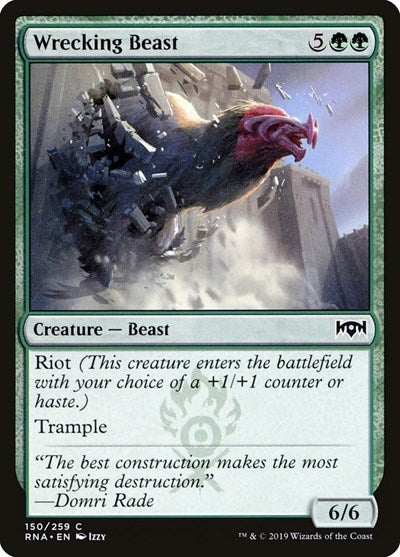 2019 Magic: The Gathering: Ravnica Allegiance (RNA) - Wrecking Beast (#150, Common) (, Lightly Played)