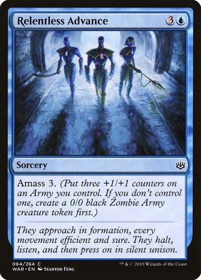 2019 Magic: The Gathering: War of the Spark (WAR) - Relentless Advance (#64, Common) (, Moderately Played)