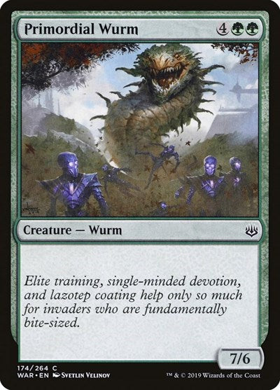2019 Magic: The Gathering: War of the Spark (WAR) - Primordial Wurm (#174, Common) (, Near Mint)