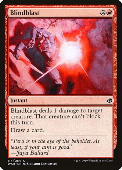 2019 Magic: The Gathering: War of the Spark (WAR) - Blindblast (#114, Common) (, Lightly Played)