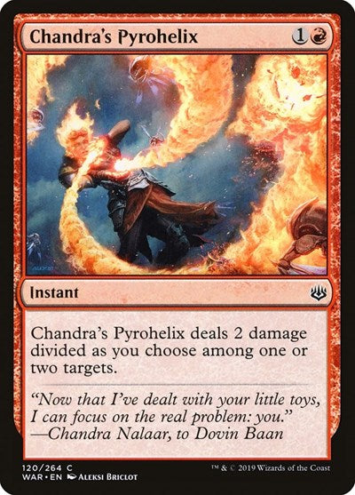 2019 Magic: The Gathering: War of the Spark (WAR) - Chandras Pyrohelix (#120, Common) (, Moderately Played)