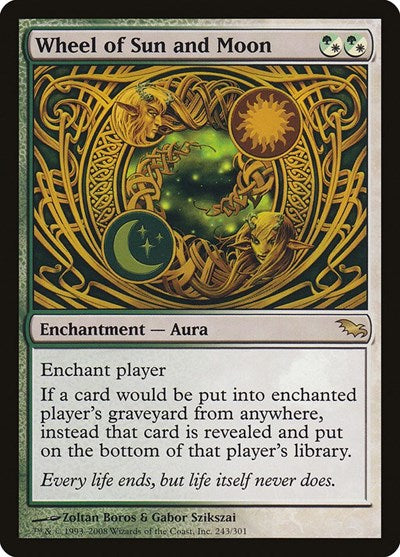 2008 Magic: The Gathering: Shadowmoor (SHM) - Wheel of Sun and Moon (#243, Rare) (, Lightly Played)