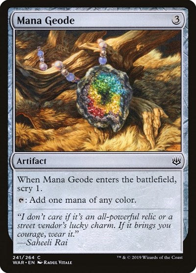 2019 Magic: The Gathering: War of the Spark (WAR) - Mana Geode (#241, Common) (, Lightly Played)