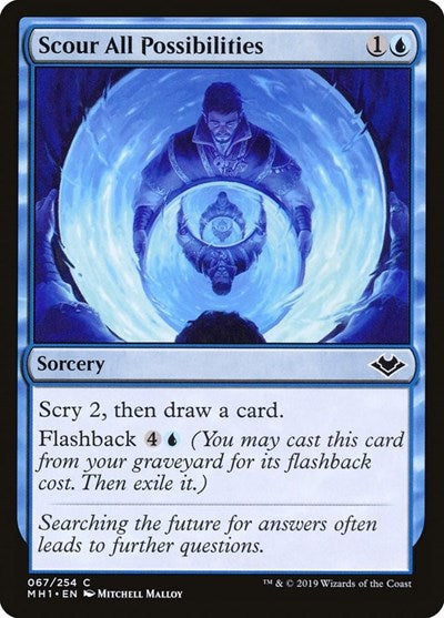 2019 Magic: The Gathering: Modern Horizons (MH1) - Scour All Possibilities (#67, Common) (, Moderately Played)