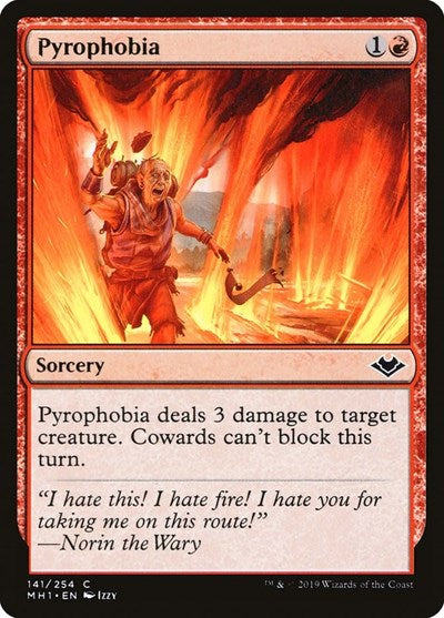 2019 Magic: The Gathering: Modern Horizons (MH1) - Pyrophobia (#141, Common) (, Lightly Played)