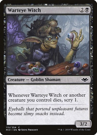 2019 Magic: The Gathering: Modern Horizons (MH1) - Warteye Witch (#115, Common) (, Near Mint)