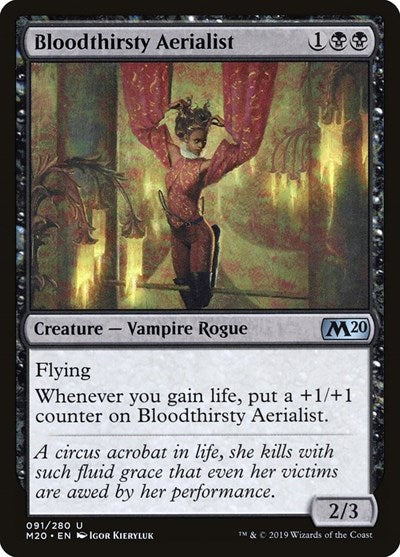 2019 Magic: The Gathering: Core Set 2020 (M20) - Bloodthirsty Aerialist (#91, Uncommon) (, Near Mint)