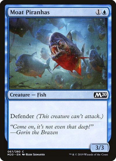 2019 Magic: The Gathering: Core Set 2020 (M20) - Moat Piranhas (#67, Common) (, Lightly Played)