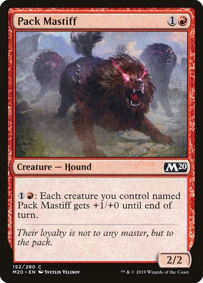2019 Magic: The Gathering: Core Set 2020 (M20) - Pack Mastiff (#152, Common) (, Lightly Played)