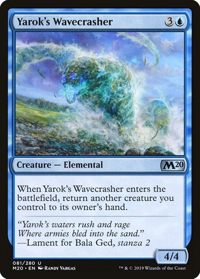 2019 Magic: The Gathering: Core Set 2020 (M20) - Yaroks Wavecrasher (#81, Uncommon) (, Near Mint)