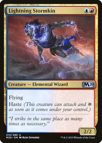 2019 Magic: The Gathering: Core Set 2020 (M20) - Lightning Stormkin (#213, Uncommon) (, Near Mint)