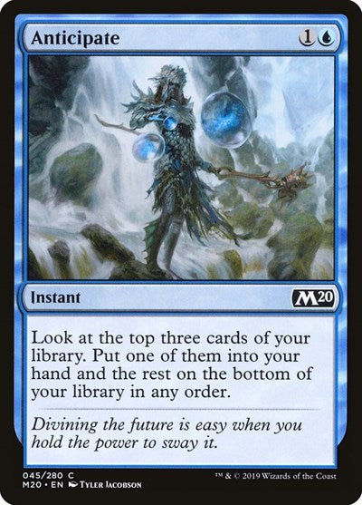 2019 Magic: The Gathering: Core Set 2020 (M20) - Anticipate (#45, Common) (, Near Mint)