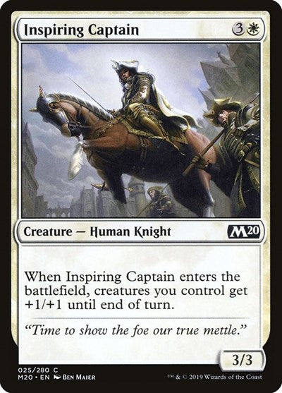 2019 Magic: The Gathering: Core Set 2020 (M20) - Inspiring Captain (#25, Common) (, Near Mint)