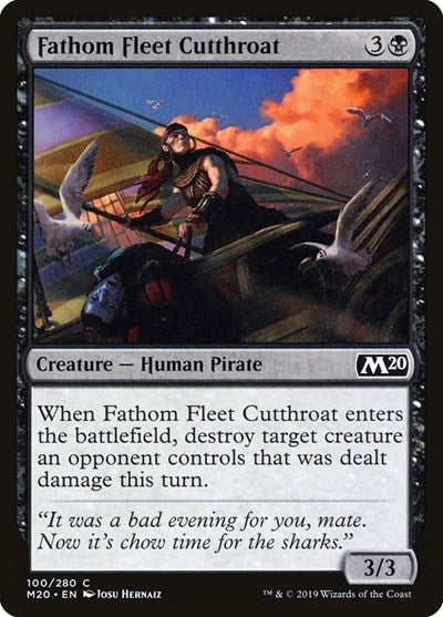 2019 Magic: The Gathering: Core Set 2020 (M20) - Fathom Fleet Cutthroat (#100, Common) (, Near Mint)