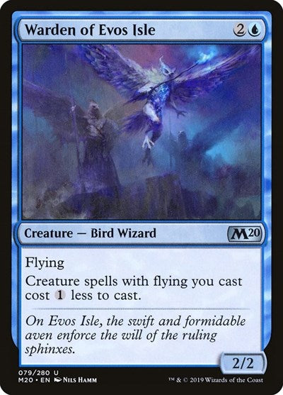2019 Magic: The Gathering: Core Set 2020 (M20) - Warden of Evos Isle (#79, Uncommon) (, Lightly Played)