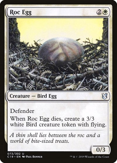 2019 Magic: The Gathering: Commander 2019 (C19) - Roc Egg (#73, Uncommon) (, Lightly Played)