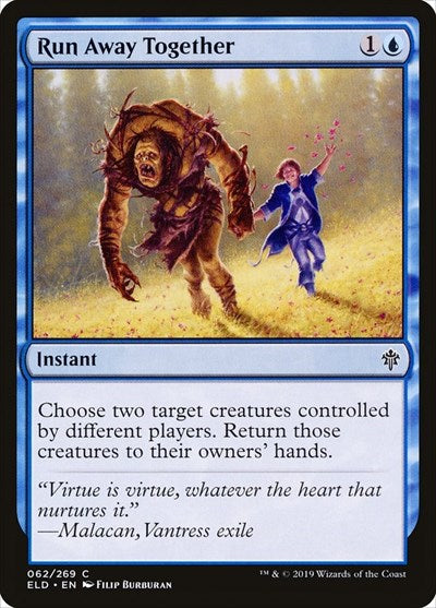 2019 Magic: The Gathering: Throne of Eldraine (ELD) - Run Away Together (#62, Common) (, Near Mint)