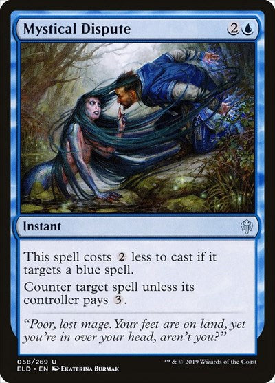 2019 Magic: The Gathering: Throne of Eldraine (ELD) - Mystical Dispute (#58, Uncommon) (, Near Mint)