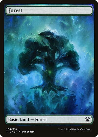 2020 Magic: The Gathering: Theros Beyond Death (THB) - Forest (#254, Land) (, Near Mint)