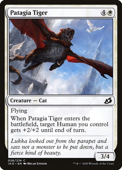 2020 Magic: The Gathering: Ikoria: Lair of Behemoths (IKO) - Patagia Tiger (#26, Common) (, Near Mint)