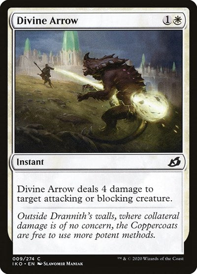 2020 Magic: The Gathering: Ikoria: Lair of Behemoths (IKO) - Divine Arrow (#9, Common) (, Lightly Played)