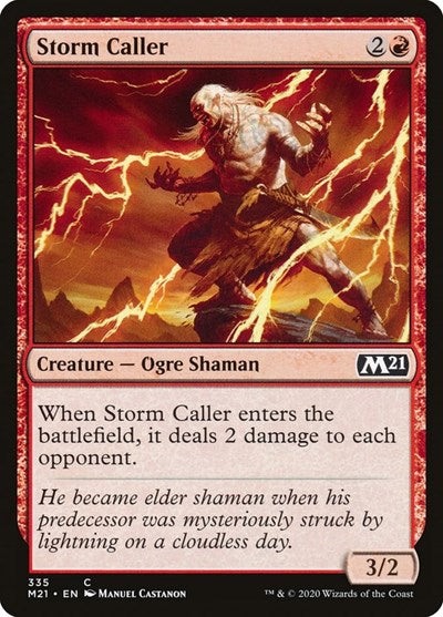 2020 Magic: The Gathering: Core Set 2021 (M21) - Storm Caller (#335, Common) (, Lightly Played)