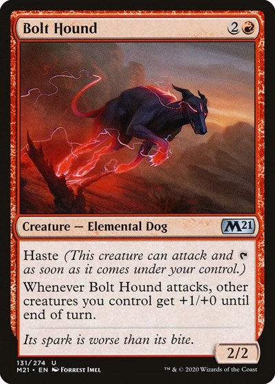 2020 Magic: The Gathering: Core Set 2021 (M21) - Bolt Hound (#131, Uncommon) (, Near Mint)