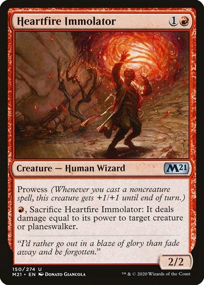 2020 Magic: The Gathering: Core Set 2021 (M21) - Heartfire Immolator (#150, Uncommon) (, Lightly Played)