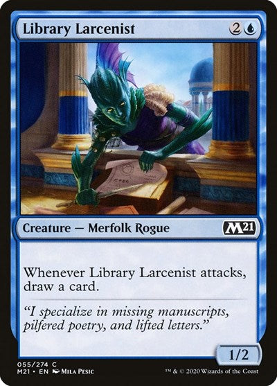 2020 Magic: The Gathering: Core Set 2021 (M21) - Library Larcenist (#55, Common) (, Lightly Played)