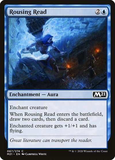 2020 Magic: The Gathering: Core Set 2021 (M21) - Rousing Read (#67, Common) (, Lightly Played)