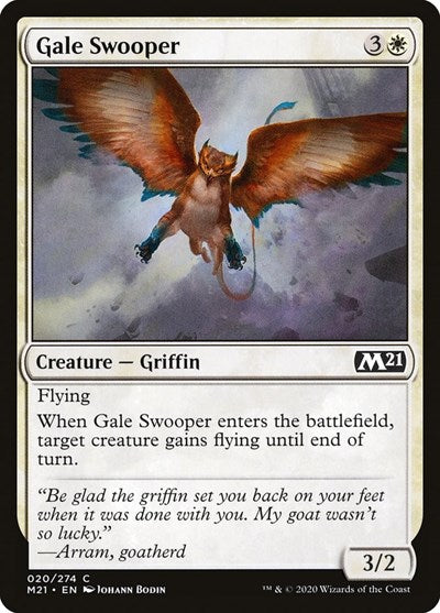 2020 Magic: The Gathering: Core Set 2021 (M21) - Gale Swooper (#20, Common) (, Near Mint)