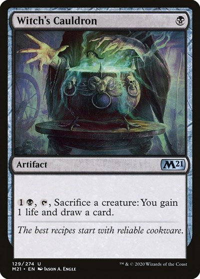2020 Magic: The Gathering: Core Set 2021 (M21) - Witchs Cauldron (#129, Uncommon) (, Near Mint)